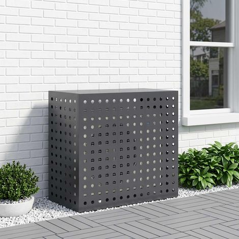 vidaXL Funda para Aire Acondicionado Gris antracita 110 x 50 x 105 cm (1/5)