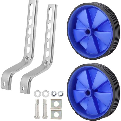 Lot 2 Roues Stabilisatrices Latérales Réglables pour Vélo Enfant 12-20 Pouces, Équilibre Bleu (1/5)