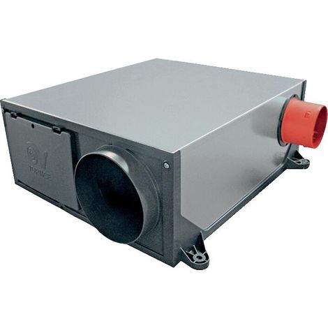 Vortice – VMC simple flux hygrovariable Platt HCS extra-plate – Moteur AC 3 vitesses – Épaisseur 164 mm pour faux plafond – Débit max 30 m³/h (1/5)