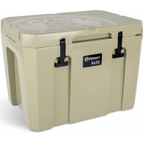 Petromax Kühlbox 50 Liter kx50 Sand für Camping, Angeln und Picknick / Stromunabhängig