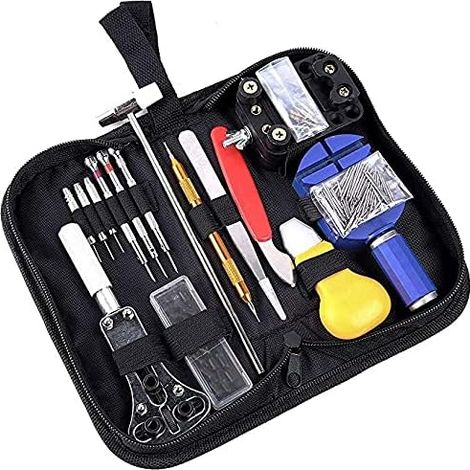 Altri utensili speciali, kit di riparazione orologi, set di utensili professionali per barre a molla con custodia per il trasporto, set di utensili per perni di collegamento del cinturino dell'orologi