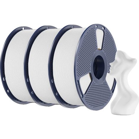 3D-Filament, Hochgeschwindigkeitsdruck, Mattes Finish, 3KG Weiß (1/2)