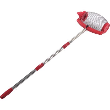Teleskop-Nusspflücker mit langem Griff, ergonomischer Erntehelfer für Walnüsse, Pekannüsse und Kastanien, seitliche Ernte ohne Bücken, kraftsparend (1/5)