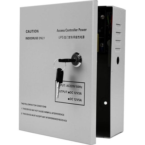 DC12V 3A / 5A Sortie AC90V-260V boîte d'alimentation de contrôle d'accès pour Tous Les Types de verrou de Porte électrique avec Temps Delay-dyx 5A Access Control System (1/5)