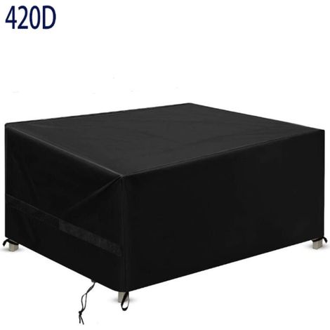 Gartenmöbelabdeckung, wasserdicht, atmungsaktiv, winddicht, UV-beständig, Schutzhülle für Gartenmöbel, 420D Oxford-Gewebe, Outdoor-Gartentischabdeckung — 180×120×74