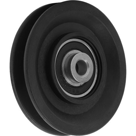 Packung mit 10 Nylon-Rollen (8,9 cm Durchmesser), geräuscharm und langlebig, mit Universallager, für Kräne, Fitnessgeräte, Garagentore, Leitern und Hebezeuge. (1/4)