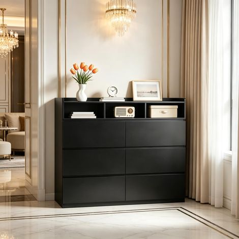Flurmöbel,Stilvoller Kommode Schrank,Praktischer Aufbewahrungsschrank,Moderner Schrank,Vielseitiger Regalschrank(nur mit Regalschrank) (1/5)