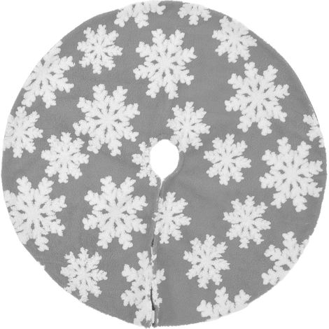 Jupes de Sapin de Noël avec Motifs Flocons de Neige, Décorations Festives Réutilisables pour Arbre de Noël, 78 cm (1/5)