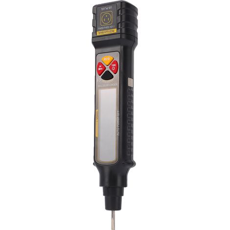 Analyseur de circuit de prise avec test RCD, stylo testeur de tension AC 12-300V, testeur numérique de polarité et de fil neutre/phase, localisateur de coupure de continuité pour la sécurité électriqu (1/5)