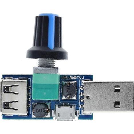 Drehzahlregler mit mehreren Gängen für PC-Lüfter, USB-Anschluss, DC 4V-12V