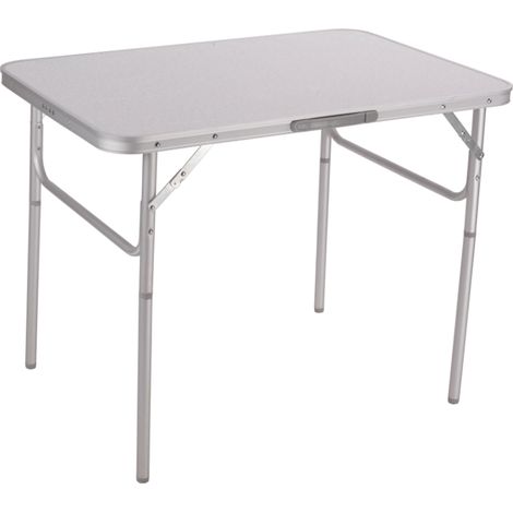 MESA PLEGABLE ALUMINIO 90X60X30/70 CM BLANCA