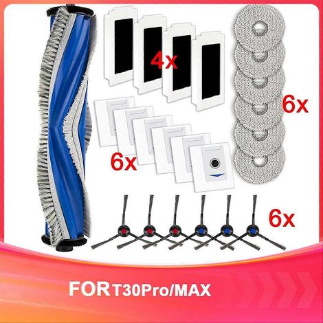 Lot de 23 pièces de rechange pour aspirateur robot ECOVACS DEEBOT T30 Omni/T30 Pro Omni/Yeedi M12 Pro+ (1/5)