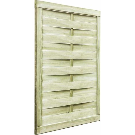 vidaXL Puerta de jardín madera de pino impregnada verde 100x125 cm (1/2)