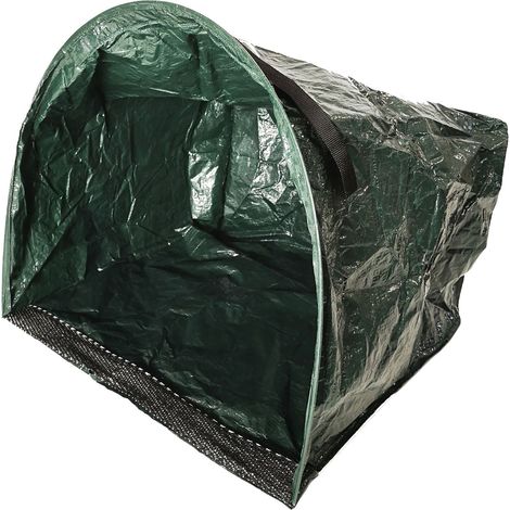 BURI Gartenabfallsack mit Kehrkante 150L Gartenabfallbehälter Laubsammler Rasensack (1/2)