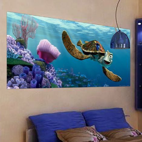 Poster géant Intisse Crush Némo Pixar 202X90 CM (1/5)
