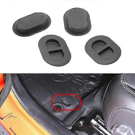 Bouchon en caoutchouc pour trou de drainage du tapis de sol 4 en 1 pour Jeep Wrangler JL 2018-2020 (1/4)