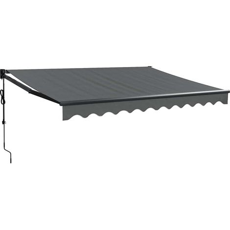 vidaXL Tenda Sole Automatica Retrattile Antracite 3,5x2,5 m (1/5)