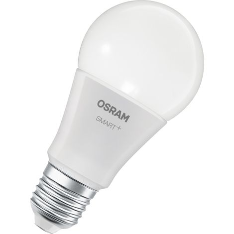 OSRAM Lampe LED SMART+, A60, 9 W, 2 700–6 500 K, E27, en forme d'ampoule, Tunable White, intensité variable, contrôlable par application ou par la voix, compatible Matter (1/5)