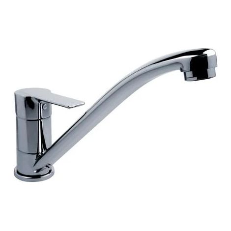 Mitigeur d'évier avec bec orientable en laiton chromé - Eurorama Reno23 (1/2)