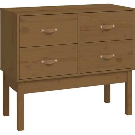 Maison Exclusive - Tavolo Consolle Ambra 90x40x78 cm in Legno Massello di Pino (1/5)