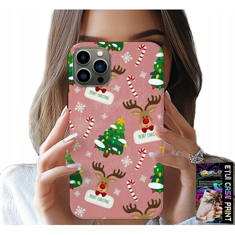 Custodia per iPhone 11 PRO - Motivo natalizio con renne e albero di Natale (1/5)