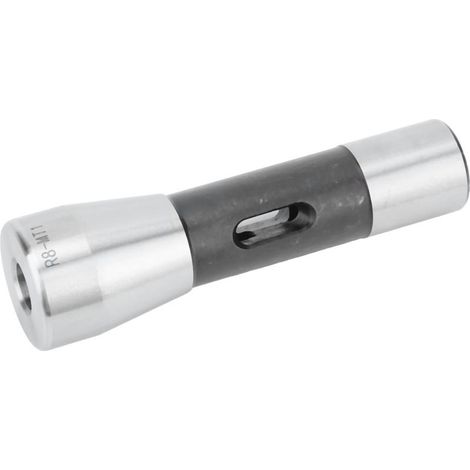 Adaptateur de broche réducteur à cône Morse R8 vers MT1 en acier allié pour tour (1/5)