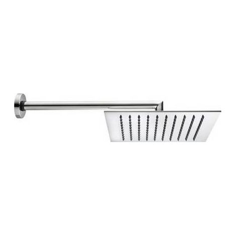 BRACCIO DOCCIA TETIS CON SOFFIONE QUADRO Misura: Cromo - cm 25x25