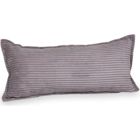 Cojín grande de sofá de pana color lavanda (1/5)