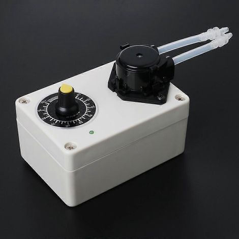 Pompe péristaltique à vitesse réglable 12 V CC, adaptée à une utilisation en aquarium et en laboratoire. (1/5)