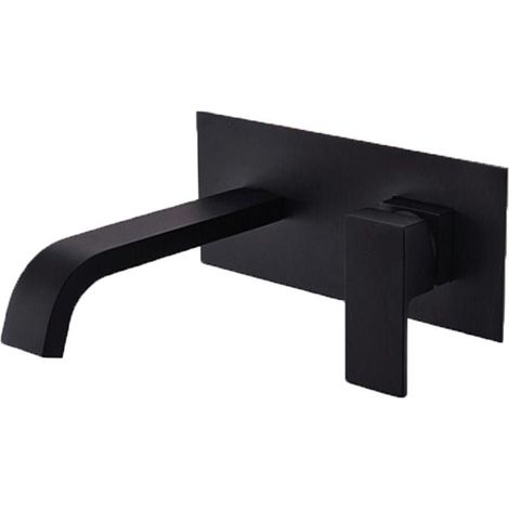 Grifo monomando lavabo empotrado ACTON negro (1/3)
