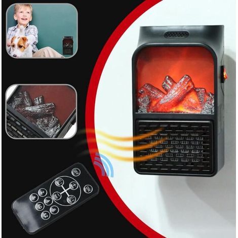 Chauffage mural électrique – Minuterie de 12 heures Chauffage rapide thermostat réglable Sécurité silence, chauffage hiver pour les petits espaces (1/4)