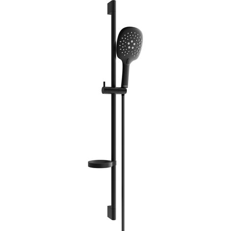 Mexen DS22 Schiebe-Dusch-Set, Schwarz - 785224583-70