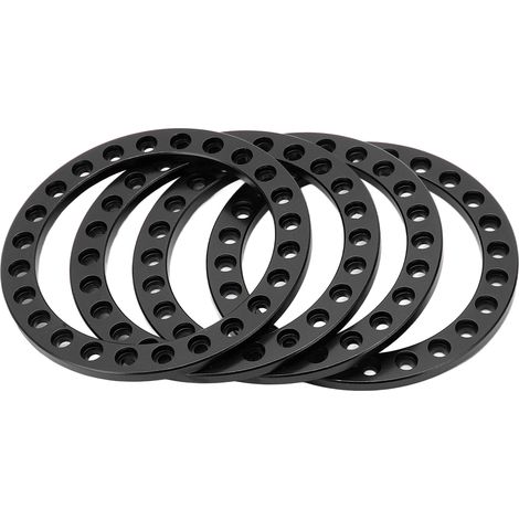4 bagues de verrouillage extérieur de roue en alliage d'aluminium, jantes extérieures noires pour moyeux VP 1,9 pouces (1/5)