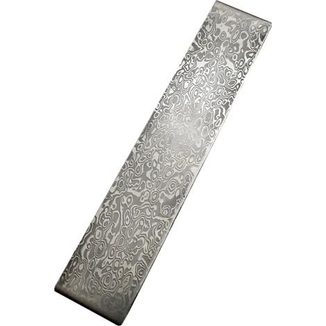 Acier damas billette en acier, à motifs coupe en acier matériaux de forgeage d'embryons trempés lissés pour Cutter bricolage matériel polyvalent (1/4)