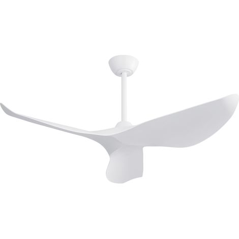 URBAN MEUBLE Ventilateur de plafond 96,5 cm blanc mat, moteur DC réversible, télécommande, intérieur et extérieur, sans lumière (1/5)