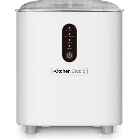 Fabbricatore di ghiaccio da 120 W, 12 kg/24 h, bianco - ICE8W - Kitchen Chef