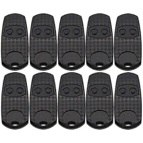 Lot de 10 télécommandes pour ouvre-porte de garage TOP 432EV 433,92 MHz (copie de télécommande pour ouvre-portail) (1/5)