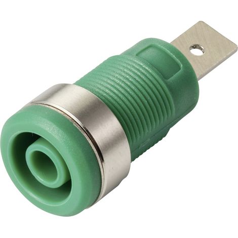 TRU COMPONENTS MP-32 grün Prise encastrée de sécurité femelle, droit Ø de la broche: 4 mm vert 1 pc( (1/3)