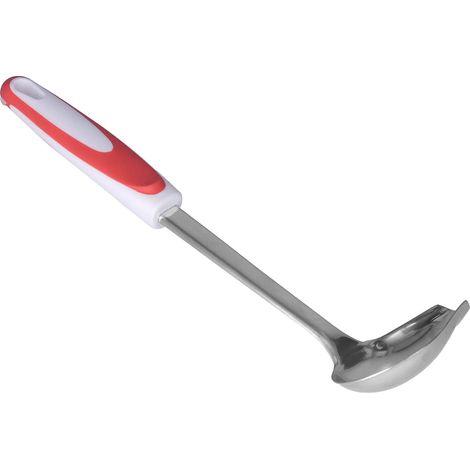 Louche Inox Anti-Dérapante Portable à Bec Verseur pour Conserves, Cuisine, Restaurant, Hôtel (1/5)