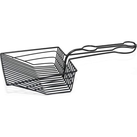 Black metal cat litter scoop (1/5)