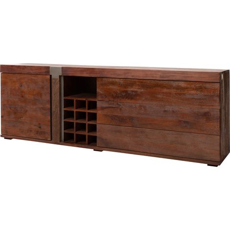 credenza in legno di Mango 215x45x75 marrone laccato AMSTERDAM 29 (1/4)