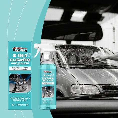 Autoreinigungs- und Pflegespray – reinigt die Karosserie, entfernt Flecken streifenfrei, universelle Pflege für Lack und Felgen – 120 ml -- DE (1/5)