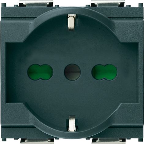 Universalsteckdose 2P+E 16A Grau VIMAR 16211