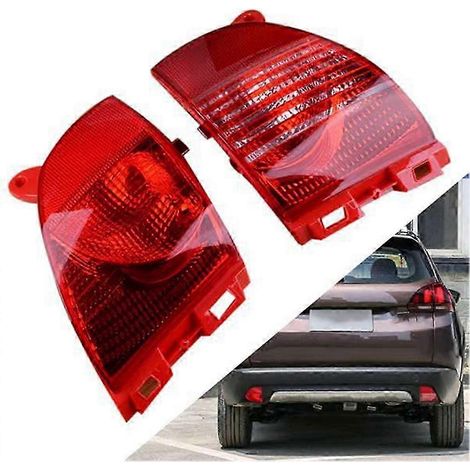1 par de luces antiniebla traseras para parachoques de coche, reflectores de advertencia de estacionamiento, luces traseras y luces de freno para Peugeot 308CC/C3/2008 2009-2014（） (1/4)