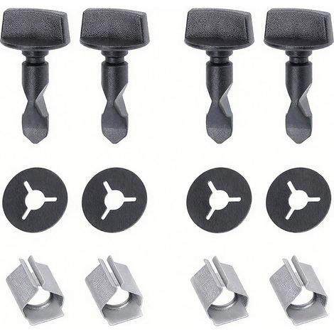 Lot de 12 Clips d'attelage de remorque avec Joints - Fixation pour A3/Q5/Q7 et Golf/Passat/Tiguan - avec Anneaux en Caoutchouc - Kit Complet pour Pare-Chocs arrière (1/5)
