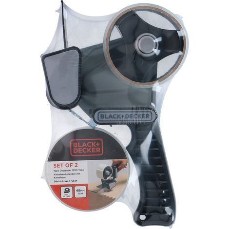 Distributeur Ruban Emballage Prêt à L'emploi, Coupe Nette - Black+decker