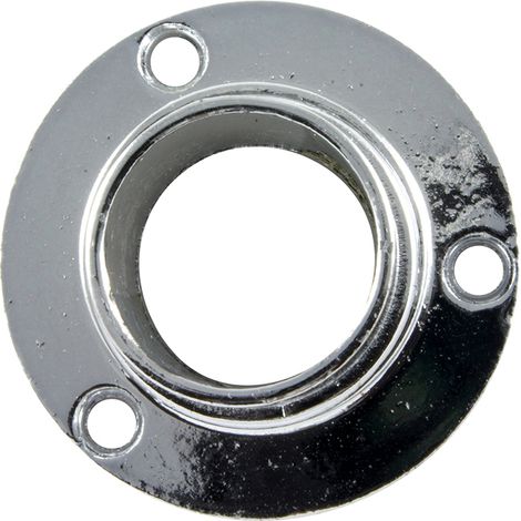 Supporti laterali per tubo tondo Ø 20 mm. in zama cromata 2 pz.