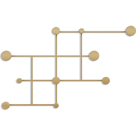 Wandhaken aus Metall "Fatara" - 112 x 10 x 64 cm - Gold (1/5)