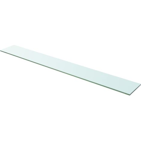 Vidaxl – Panneau d’étagère en verre trempé 110 x 15 cm – Capacité de charge 15 kg – Pour mur d'exposition moderne – Facile à nettoyer