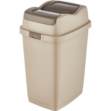 Poubelle en plastique Binio, 10L, crème (1/3)